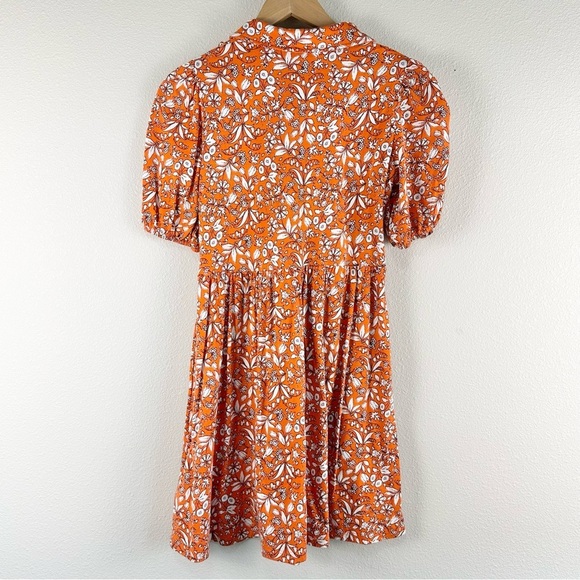 Boden Mini Jersey Shirt Dress in Tigerlilly Wildflower Modal Cotton Blend 4P EUC - Picture 6 of 11